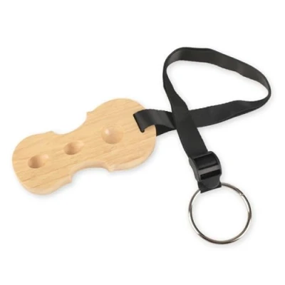Afbeelding van Massief houten cello eindpensteun, antislip stopper, ankerbeschermer in cellovorm, 3 gaten houder (cello vorm natuurlijk hout)