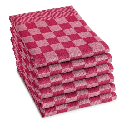 Afbeelding van Theedoeken DDDDD Barbeque Red (Set van 6)