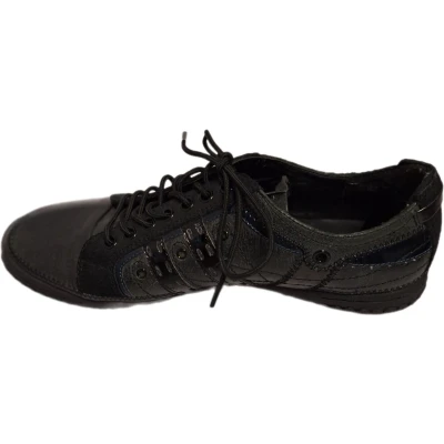Afbeelding van QUICK SNEAKER ANTHONIO BLACK LEER SIZE 42