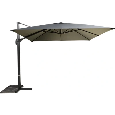 Afbeelding van Les Virgo zweefparasol grijs 3x3 m Stof