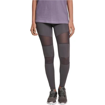 Afbeelding van Urban Classics Ladies TECH MESH Leggings Legging, Dames, Maat: XL, Raw grey