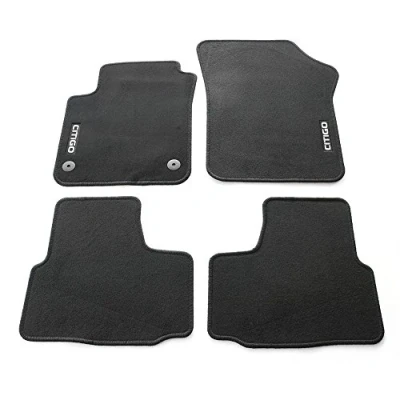 Afbeelding van Skoda 1ST061404R textiel vloermatten 4X stoffen matten met CITIGO belettering *** alleen voor 2 deurs ***, zwart