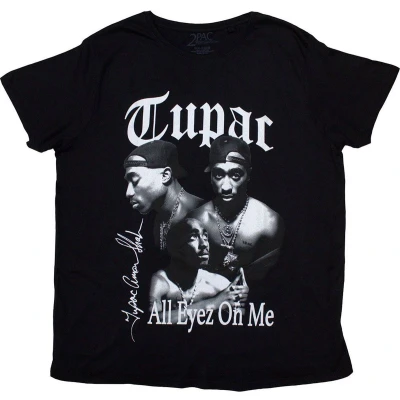Afbeelding van Tupac All Eyez B&amp;W Heren T shirt L Zwart