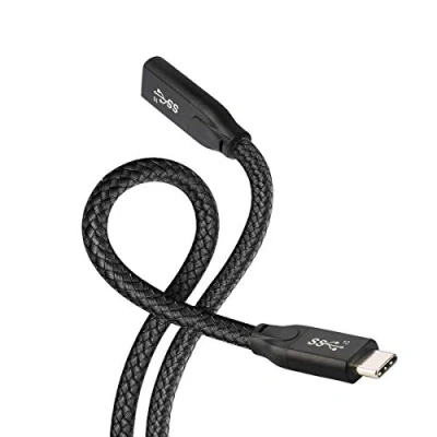 Afbeelding van Cablecc USB C 3.1 Type Man vrouw verlenging datakabel met hoes voor laptoptelefoon 60cm