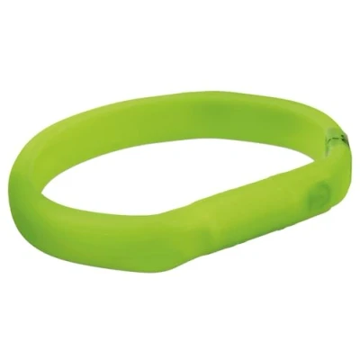 Afbeelding van Trixie USB Flash Light Band M / L Groen 18 mm Breed