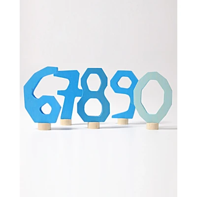 Afbeelding van Grimm&#039;s Steker cijfers 6 t/m 9 en 0 blauw