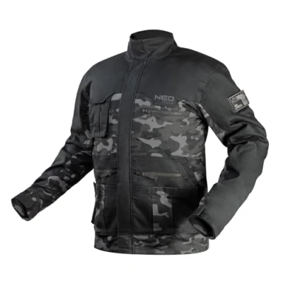 Afbeelding van NEO TOOLS heren pullover werkjas veiligheidsjas lange mouwen sweatshirt werkkleding legergroen voor Camo Urban S 3XL, Moro, 3XL