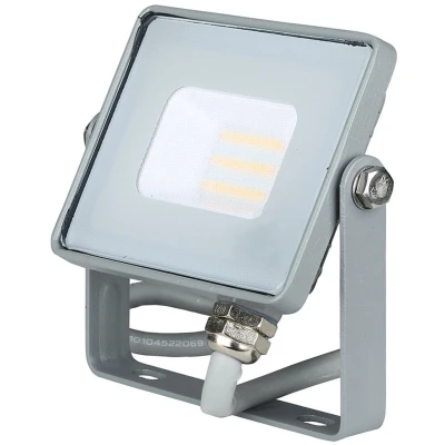 Afbeelding van V TAC VT 10 G Grijze LED Schijnwerpers Samsung IP65 10W 800 Lumen 6400K 5 Jaar