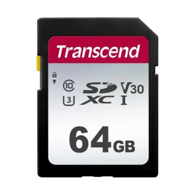 Afbeelding van LET OP: Geen MicroSD Transcend 300S Flashgeheugenkaart 64 GB Video Class V30 / UHS I U3 Class10 SDXC