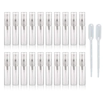 Afbeelding van Enslz 20Pcs Lege Clear 5ml Glazen Spray Fles Hervulbare Parfum Flessen Voor Reizen, Transparant,