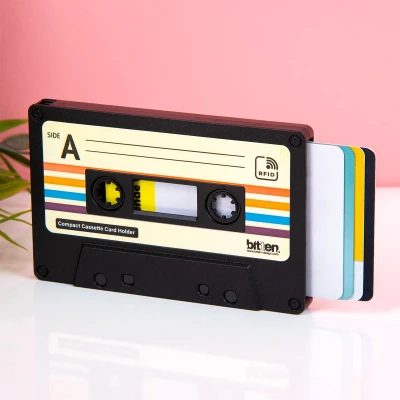 Afbeelding van Cassettebandje Kaarthouder Zwart