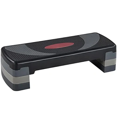 Afbeelding van Yaheetech Stepplank Fitness Aerobic Stepper in hoogte verstelbaar Step Bench met 3 standen (10/15/20 cm) antislip trainingsapparaat voor kantoor en thuis