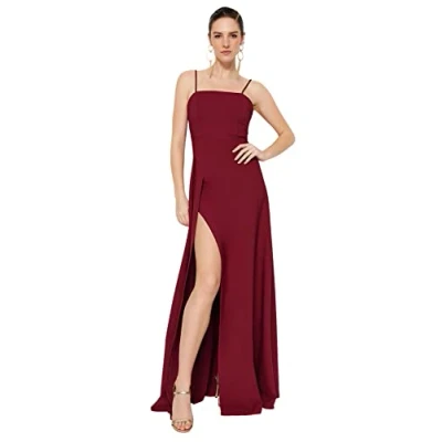 Afbeelding van Trendyol TPRSS19FZ0511 Volwassenen Vrouwen Single Damson kleur 38