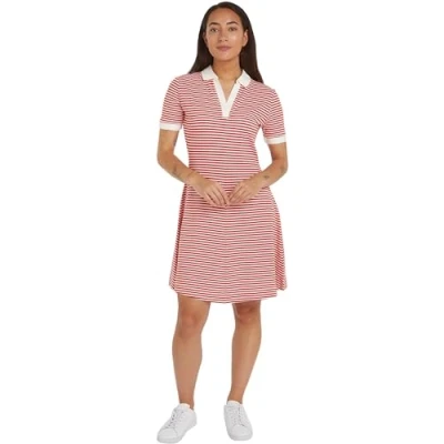 Afbeelding van Tommy Hilfiger Polojurk F&amp;F OPEN PLCKT LYCLL POLO DRS SS