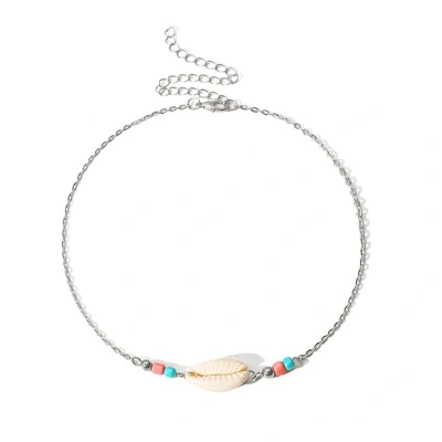 Afbeelding van Jomide Choker Boho Summer Schelp Zilverkleurig