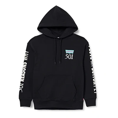 Afbeelding van Levi&#039;s Relaxed Graphic Hoody Grijs Heren Maat S