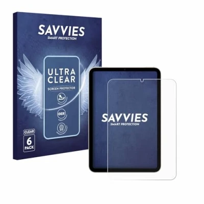 Afbeelding van Savvies Screenprotector voor Apple iPad Mini 7 WiFi 2024 Folie Beschermfolie transparant (6 Stuks)