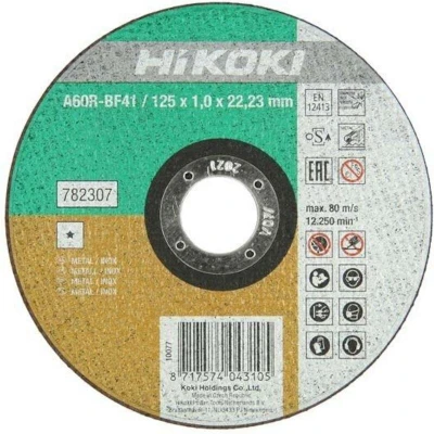 Afbeelding van Hikoki accessoires Doorslijpschijf 125X1Mm Voor Inox/ Metaal Hsp 782307