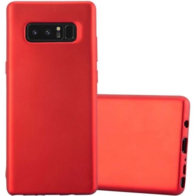 Afbeelding van Cadorabo Hoesje geschikt voor Samsung Galaxy NOTE 8 in METALLIC ROOD Beschermhoes gemaakt van flexibel TPU silicone Case Cover