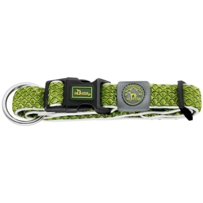 Afbeelding van Dog collar Hunter Plus Thread Size XL Lime (45 70 cm)