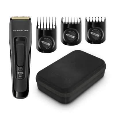 Afbeelding van Rowenta Advancer Xpert TN5243 Tondeuse voor heren, titanium messen, 120 minuten looptijd, 29 snijlengtes, eenvoudige reiniging, instellingen 0,5 tot 30 mm, batterij indicator, draadloos gebruik,
