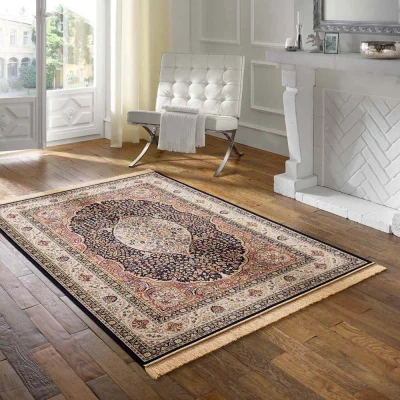 Afbeelding van Vloerkleed Klassiek Regal Ariadne Donkerblauw 67x210 Cm