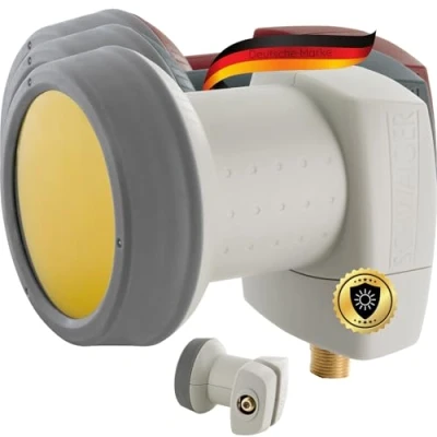 Afbeelding van SCHWAIGER 302 Single LNB Sun Protect 1 weg deelnemer extreem hittebestendig gebruik met schotelantenne multi feed compatibel weerbestendig vergulde contacten lichtgrijs