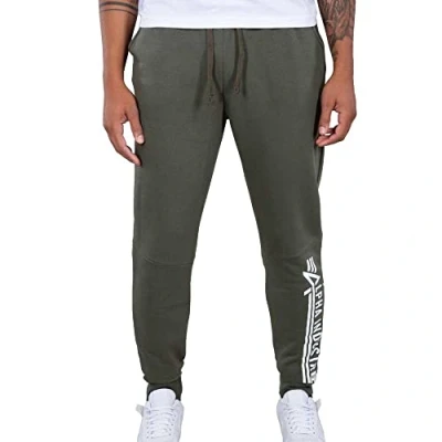 Afbeelding van Alpha Industries Jogger Trainingsbroek, Heren, Maat: 3XL, Dark olive