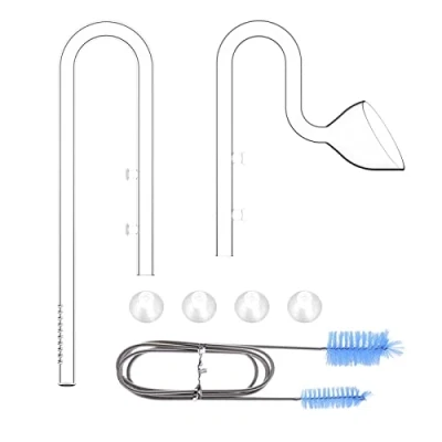 Afbeelding van FZONE Aquarium Glazen Lelie Pijp Kits met Inflow Lily Outflow (In&amp;Outlet: 13 mm)