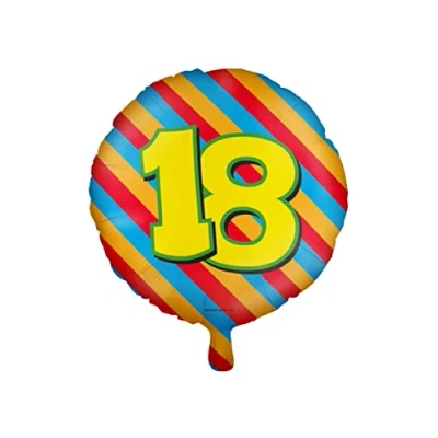 Afbeelding van Helium ballon 18 jaar party 45cm