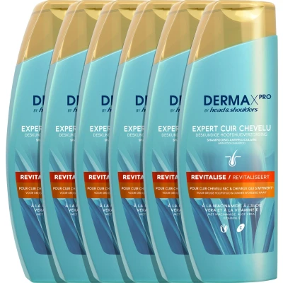 Afbeelding van 6x Head &amp; Shoulders Anti roos Shampoo DERMAxPRO 225 ml