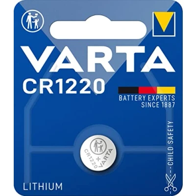 Afbeelding van VARTA VCR1220 batterijen Electronics CR1220 Lithium knoopcel verpakking met 1 in originele blisterverpakking van exemplaar, Zilver, pak