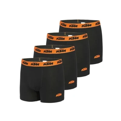 Afbeelding van Boxershorts voor heren, katoen, hypoallergeen en natuurlijk (4 stuks), Zwart, XL