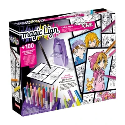 Afbeelding van Magic Lign LANSAY Repro Manga Chibi Box 100 illustraties Vanaf 7 jaar