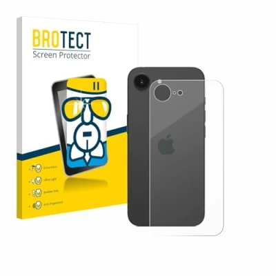 Afbeelding van BROTECT Screenprotector voor Apple iPhone 16e (Achterkant) Folie Beschermfolie Beschermglas transparant