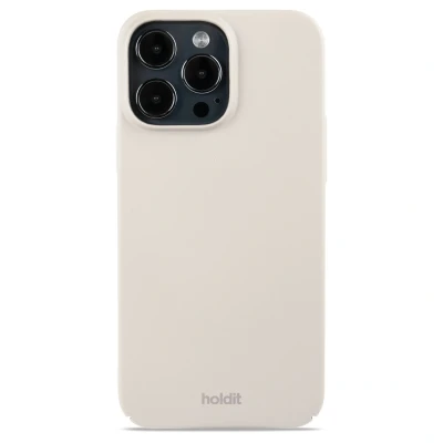 Afbeelding van Apple iPhone 14 Pro Max Hoesje Gerecycled kunststof Holdit Hardcase/Backcover Beige Telefoonhoesje