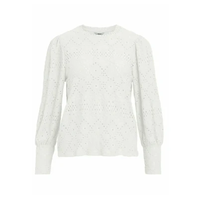 Afbeelding van Object Objfeodora Blouse, Dames, Maat: Large, Cloud dancer