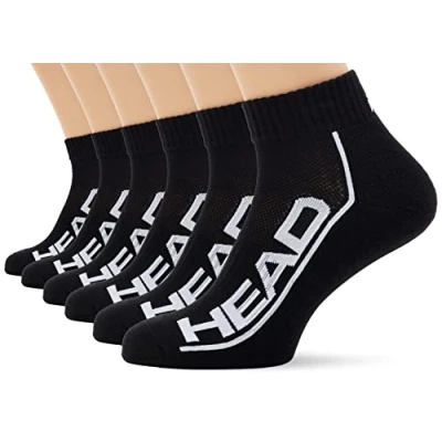 Afbeelding van HEAD Unisex Quarter (6 stuks), zwart, 39 42 EU