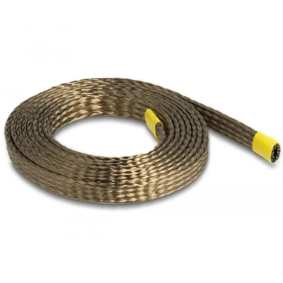 Afbeelding van Delock Geflechtschlauch aus Basalt Fasern 2 m x 10 mm braun