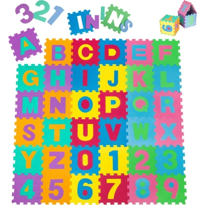 Afbeelding van tectake® puzzelmat speelmat 86 delige 401859