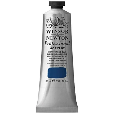 Afbeelding van Winsor &amp; Newton 2320321 Professionele acrylverf, hoge dekking, kunstenaarskwaliteit, lichtecht 60ml Tube, Indanthrene Blue
