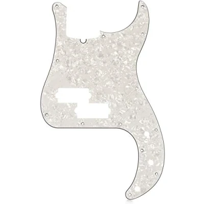 Afbeelding van Fender 13 hole Modern Standard Precision Bass Pickguard White Pearl slagplaat voor bas