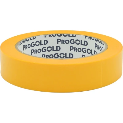 Afbeelding van progold masking tape geel 18 mm x 50 m