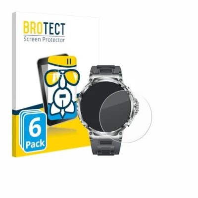 Afbeelding van BROTECT Glas Screen Protector voor Smartwatch V69 1.85&quot; (6 Stuks) Schermbeschermer [9H Hardheid, Beschermglas Folie niet Gehard Glas]