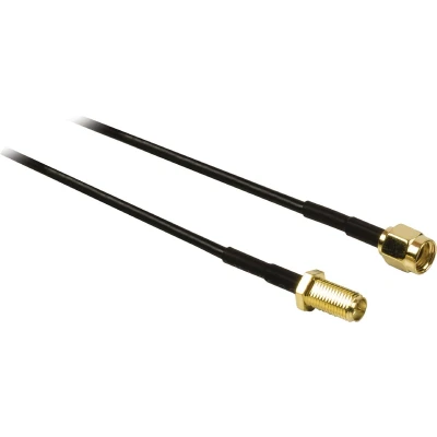 Afbeelding van RP SMA (m) (v) verlengkabel RG174 50 Ohm / zwart 5 meter