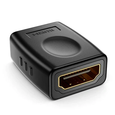 Afbeelding van deleyCON 1 Stuk HDMI Adapter Koppelkontakt Standaard Aansluitingen Type A 4K Ultra HD UHD 3D Full 1080p HDR ARC Hoge Snelheid met Ethernet