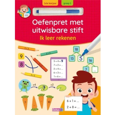 Afbeelding van Deltas Oefenpret met uitwisbare stift ik leer rekenen (6 7 jaar)
