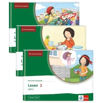 Afbeelding van Mein Anoki Übungsheft Paket Lesen 2: 3 Hefte im Paket: Heft A B C Klasse 2