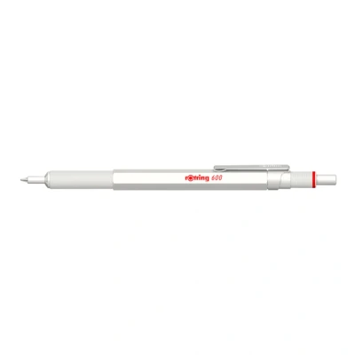 Afbeelding van Balpen rOtring 600 parelmoer wit medium