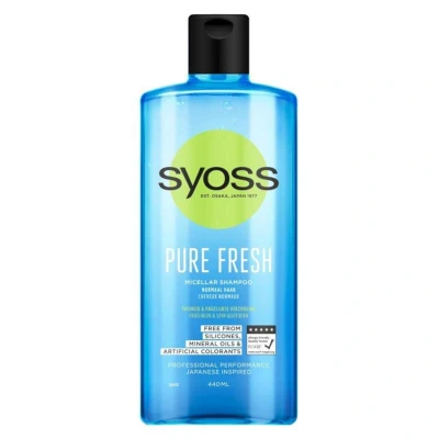 Afbeelding van SYOSS Pure Fresh Shampoo Haarverzorging Voordeelverpakking 6 x 440 ml